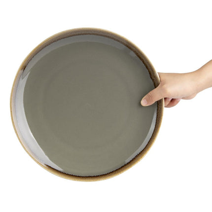 Round Coupe Plates Grey 28cm | Olympia Kiln Collection 4