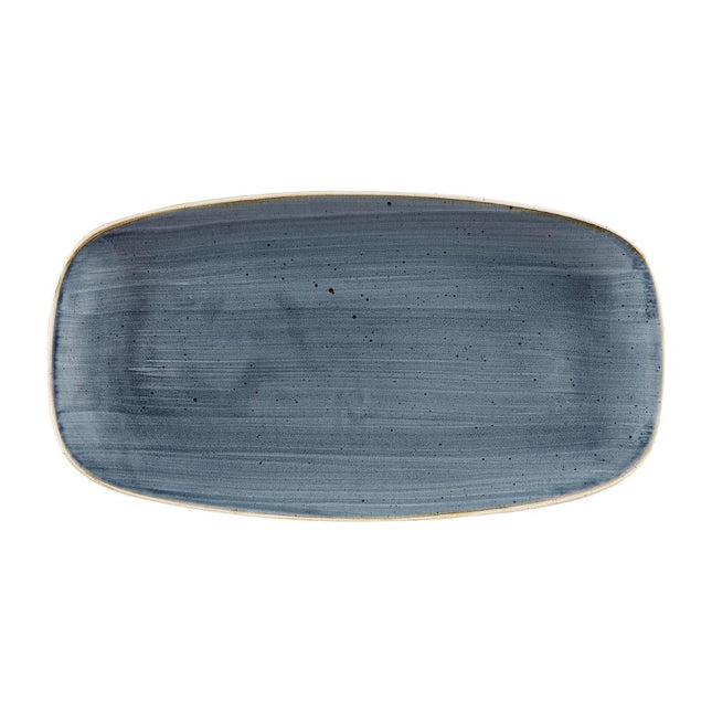 Stonecast Blueberry Chef's Oval Plate 35.2 x 18.7cm | Churchill