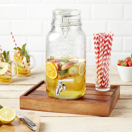 Drink Dispenser with Text and Clamp Lid | Olympia | 3.6L 8