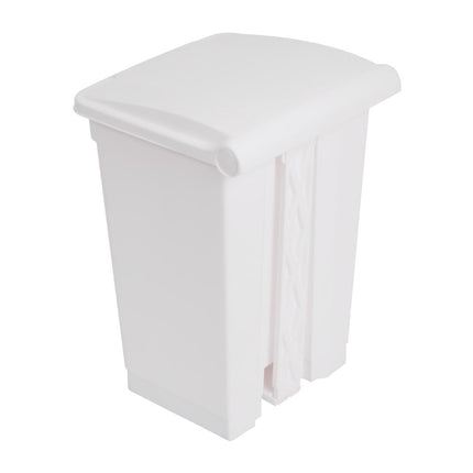 Hands-Free White Pedal Bin 45L | Jantex 3
