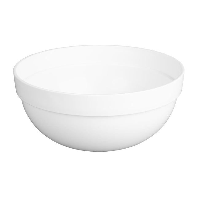Nisbets Essentials White Polypropylene Mixing Bowl 3L