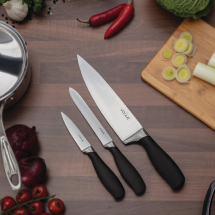 Vogue 3-Piece Soft-Grip Knife Set for Professional Prepping 2