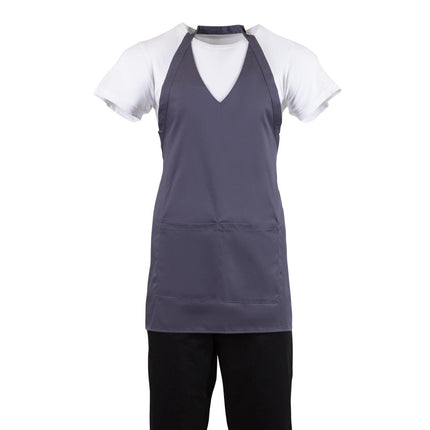 V-Neck Bib Apron with Pocket Grey | Whites 6