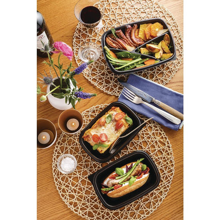 Fastpac Small Rectangular Food Containers | Microwave Safe | 500ml 7