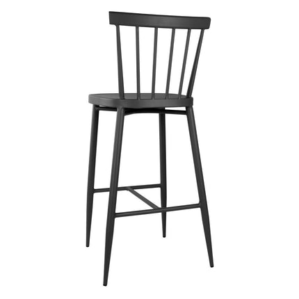 Black High Aluminium Bar Stools | Bolero Windsor | 2 Pieces 3