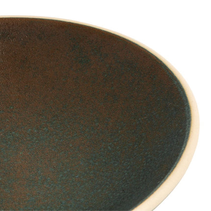 Shallow Tapered Dark Green Canvas Bowls 20cm | Olympia 4