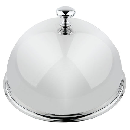 Stainless Steel Cloche 29.5 cm | APS | 18/0 High Gloss with Chrome Knob 2
