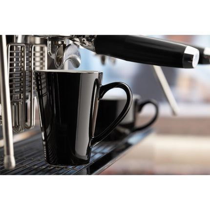 Cafe Latte Cup Black 340ml | Olympia Cafe 9