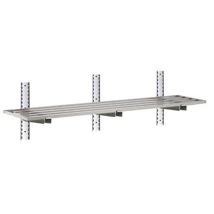 Stainless Steel Wall Shelf Without Brackets 150x40cm | Gastro M | AISI 430 2