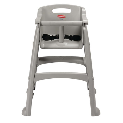 Sturdy Grey Children's High Chair with Microban® Protection | Rubbermaid 2