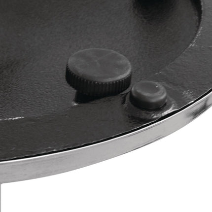 Chrome Plated Round Table Leg | Bolero 5