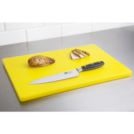 Extra Thick LDPE Cutting Board Yellow 450x300x20mm | Hygiplas 7