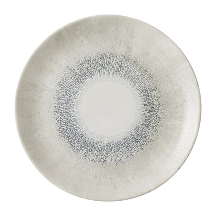 Coupe Plate Fusion Grey with Textured Edge | Churchill Studio Prints | 28.6cm