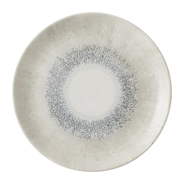 Coupe Plate Fusion Grey with Textured Edge | Churchill Studio Prints | 28.6cm
