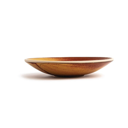 Shallow Tapered Canvas Bowls Sienna Rust 20cm | Olympia 3