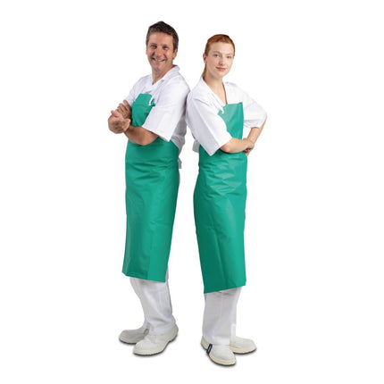 PVC Nylon Halter Apron Green | Whites | 105x90 cm 5