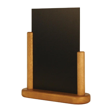 Teak Wooden Table Chalkboard 28x20cm | Securit 3