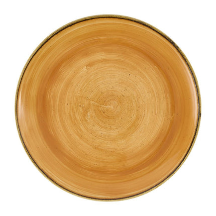 Coupe Plate Tangerine Stonecast 260mm | Churchill