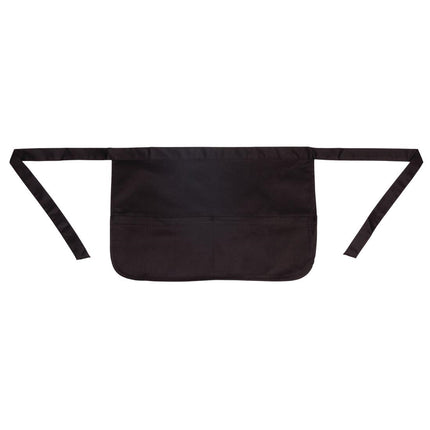 Unisex Waist Apron Black with Wide Pocket | Whites 6