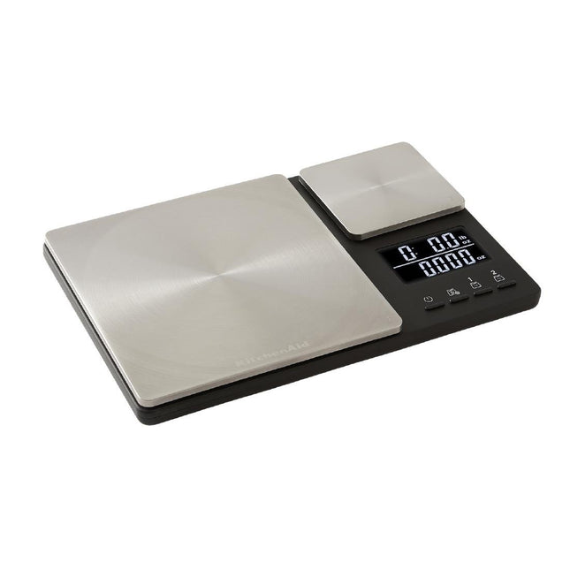 Global Dual Platform Stainless Steel Kitchen Scale Black | KitchenAid