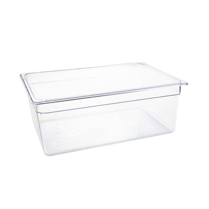 Polycarbonate 1/1 Gastronorm Container 200mm | Vogue | Transparent