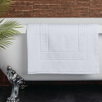 Comfort Nova White Cotton Bath Mat | Mitre