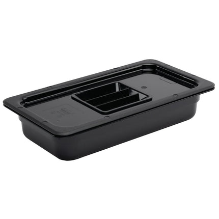 Polycarbonate Black Container GN 1/3 65mm | Vogue 2