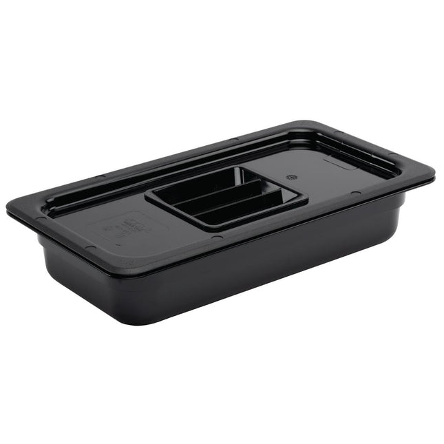 Polycarbonate Black Container GN 1/3 65mm | Vogue 2