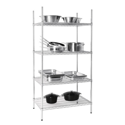 Vogue Multifunctional 4-Tier Storage Rack 183x91.5x61cm 2