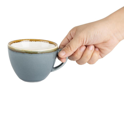 Cappuccino Cups Blue 23cl | Olympia Kiln Collection | 6 Pieces 3