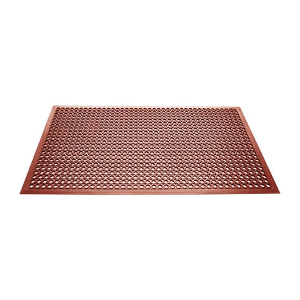 Rubber Anti-Fatigue Mat Red 1500x900mm | Jantex 8