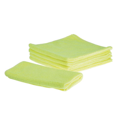 Highly Absorbent Yellow Microfiber Cleaning Cloths | Jantex | 5-Pack | 40x40 cm 4