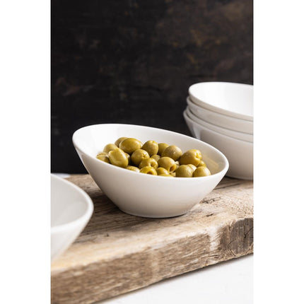 Lumina Oval Slant Serving Bowls 14.8cm | Olympia (6 Pieces) 3