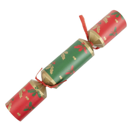 12" Plastic-Free Recyclable Christmas Crackers | Fiesta | 25 Pieces