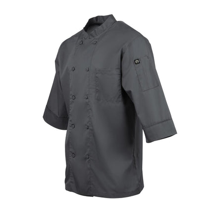 Unisex Chef Jacket Grey | Chef Works | L | Polyester/Cotton 5