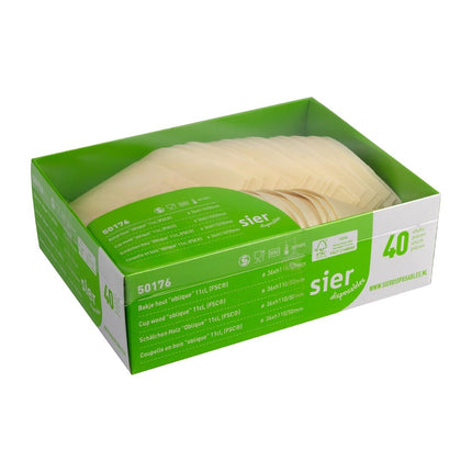 Wooden Slant Cup 110 ml (FSC®) ø36 x h110/50 mm | Sier Disposables 4