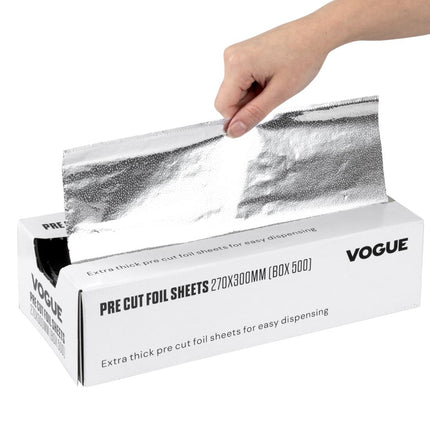 Aluminum Foil Sheets 270x300mm | Vogue | Box of 500 5