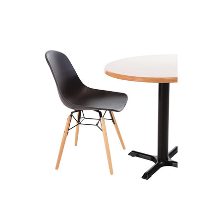 Polypropylene Chairs with Wooden Legs Grey | Bolero Arlo | 2 Pieces 7