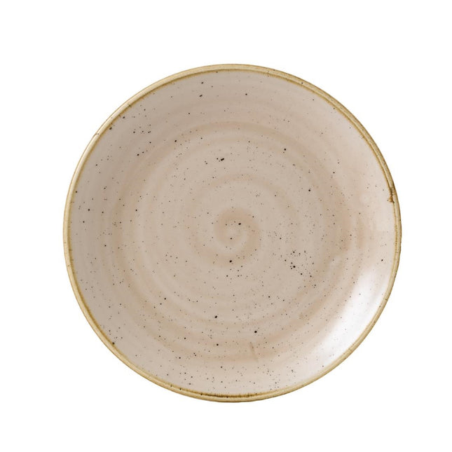 Stonecast Nutmeg Cream Evolve Coupe Plate 16.5cm | Churchill