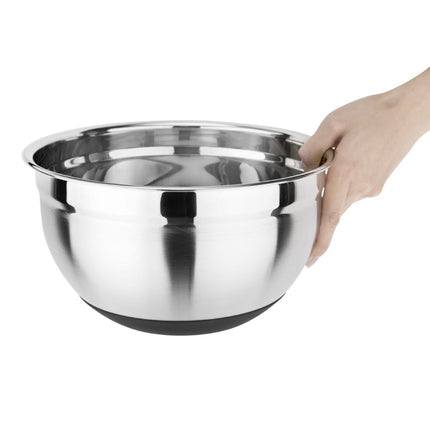 Stainless Steel Mixing Bowl with Silicone Base 5L | Vogue 2