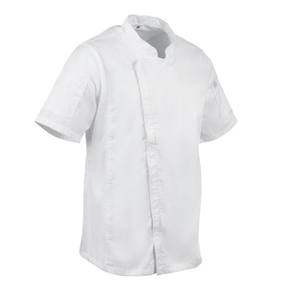 Unisex Chef Jacket with Zipper and Cool Vent Panels | Chef Works Springfield | White | M 10