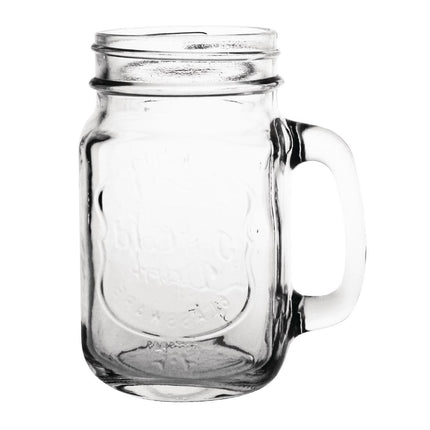 Mason Jar Drinking Glasses 450ml | Olympia | Set of 12