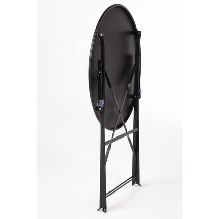 Round Steel Folding Table 59.5cm Black | Bolero 8