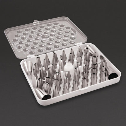 52-Piece Stainless Steel Piping Nozzle Set | Vogue