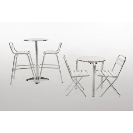 Round Stackable Stainless Steel Table 60cm | Bolero 5