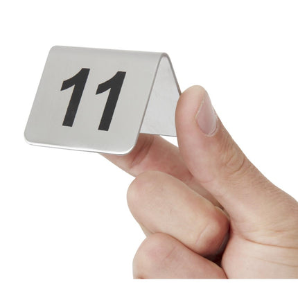 Stainless Steel Table Numbers 11-20 | Olympia | 10 Pieces 3