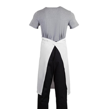 White Polyester-Cotton Standard Waist Apron 75x90cm | Whites 4