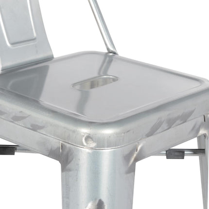 Bolero Bistro High Stool with Backrest | Steel Frame 5