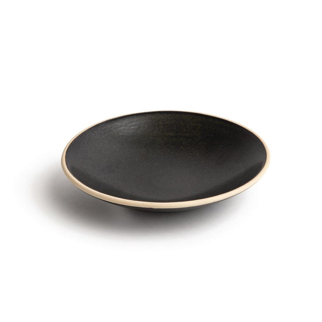 Shallow Tapered Black Canvas Bowls 20cm | Olympia 2