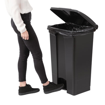 Hands-Free Pedal Bin 87L Black | Jantex 5